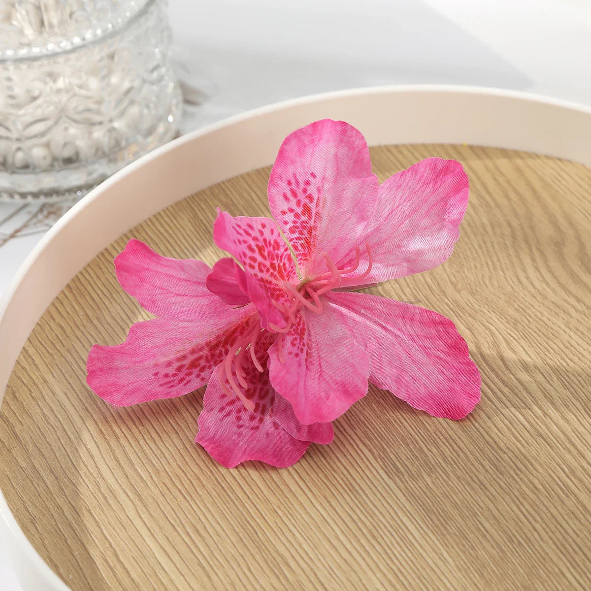 sengpan Bohemia Canna Flowers Samll Hair Clips Hawaii Bridal Flowers Hair Clips Hairpins Barrette For Wedding Hair Accessories