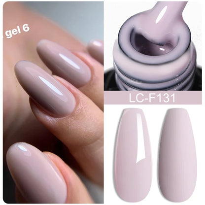 sengpan 8ML Clear Non Stick Hand Solid Extension Nail Gel Polish Carving Flower Nail Art Construction UV Gel Acrylic Varnishes