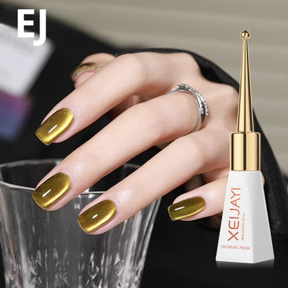 sengpan Magnetic Gel Purple Color Reflective Glitter Cat Eye Gel Polish 자석젤  Semi-permanent Nail Polish UV Venalisa for Manicure