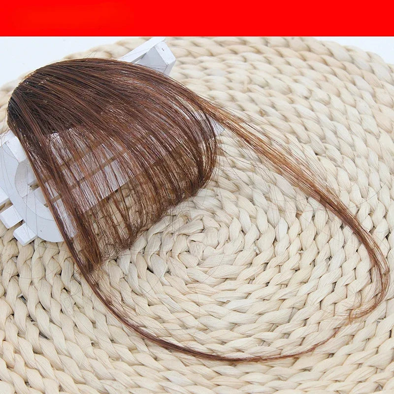 sengpan Fake Air Bangs Hair Styling Tools Hair Clip-In Extension Synthetic Hair Fake Fringe Natural False Hairpiece Women Clip In Bangs