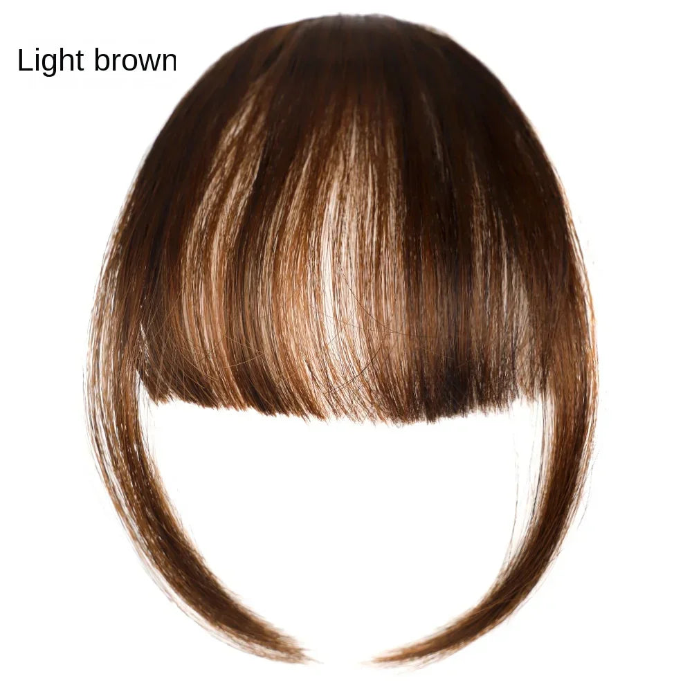 sengpan Fake Air Bangs Hair Styling Tools Hair Clip-In Extension Synthetic Hair Fake Fringe Natural False Hairpiece Women Clip In Bangs