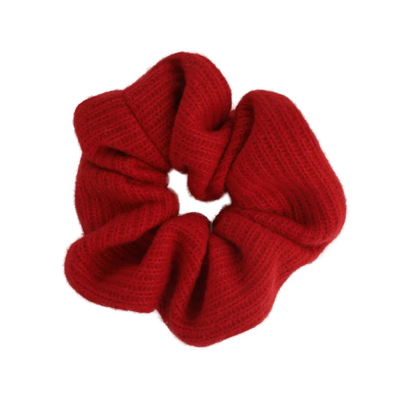 sengpan New Year Red Hair Headband Rope Christmas Hairband Woman Girls Fashion Sweet Hair Ties Rubber Band Female Party Hair Accessories