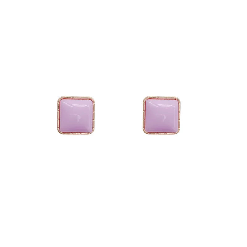 sengpan Vintage Purple Geometric Women's Earrings Set Fashion Earrings for Women Brincos Trend Female Ear Jewelry Gifts