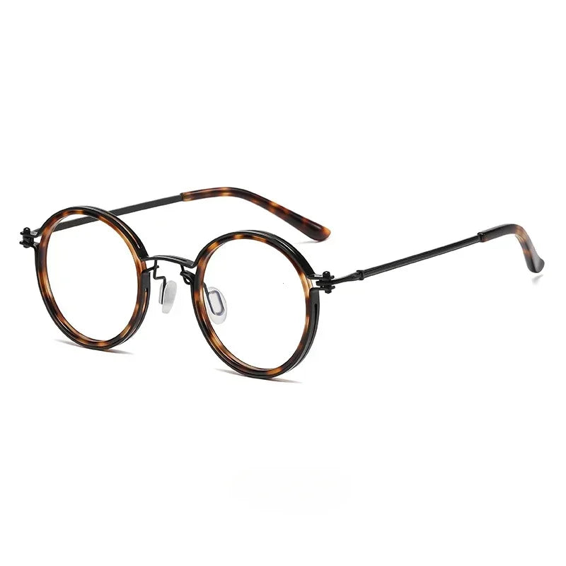 sengpan Vintage Round Metal Frame Anti Blue Light Blocking Glasses Women Men Fashion Optical Eyewear Reading Computer Eyeglasses