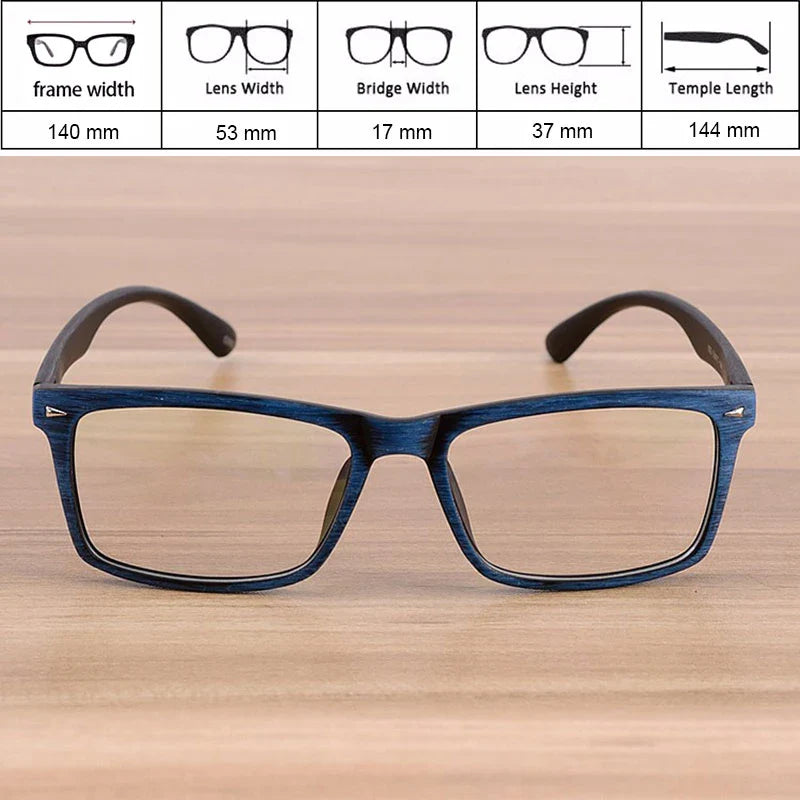 sengpan Glasses Men and Women Unisex Wooden Pattern Fashion Retro Optical Spectacle Eyeglasses Glasses Frame Vintage Eyewear