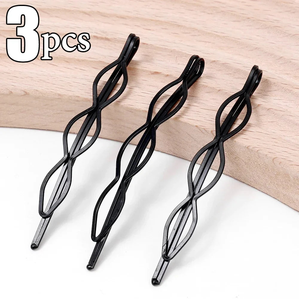 sengpan Black Hairpins for Women Barrettes Bobby Pins Headwears Girls BB Clips Headdress Barrettes Korean Hair Styling Accessories