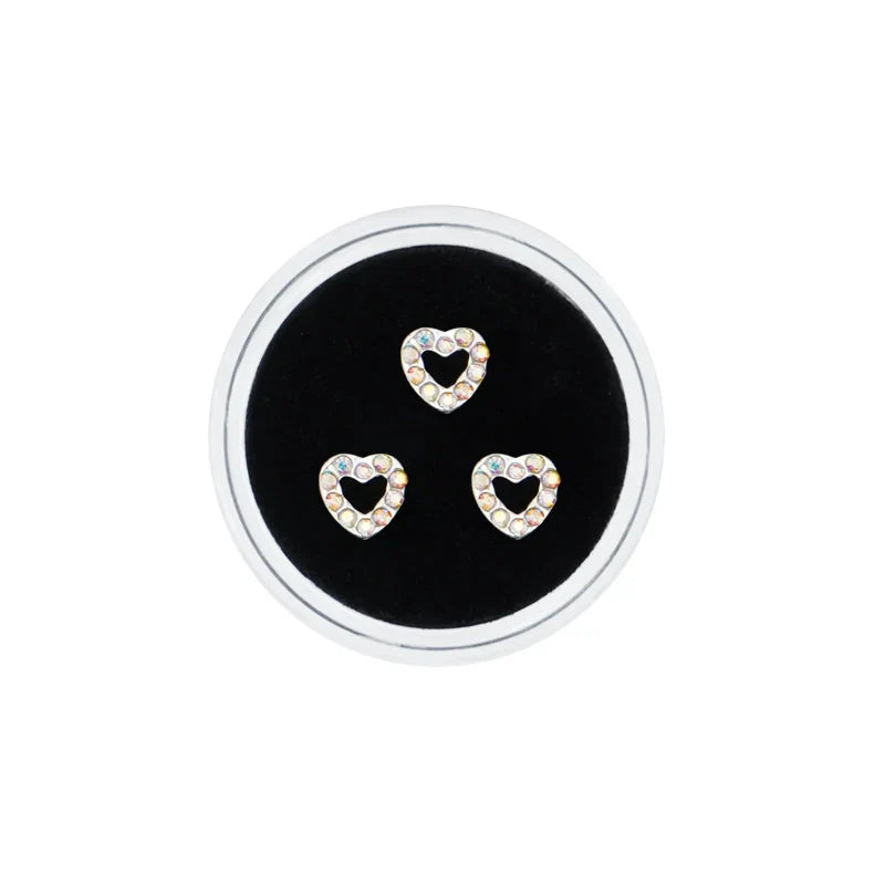 sengpan 3pcs/Box Dental Metal Tooth Gems Ornaments Beauty Diamond Teeth Gems  Tooth Jewelry Decoration Material