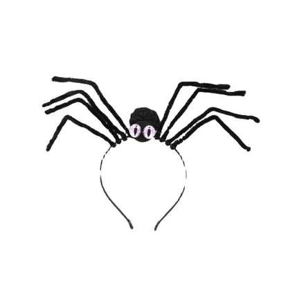 sengpan Creative Halloween Spider Headband Spider Head Band Spider Head Hoop Masquerade Dress Up Halloween Party Decoration Headdress