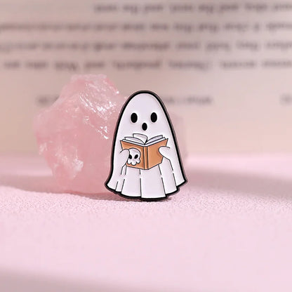 sengpan Fun Mushroom Pumpkin Ghost Enamel Pins Halloween Lapel Brooches Pin Clothes Hat Backpack Badges Jewelry Halloween Gift Wholesale