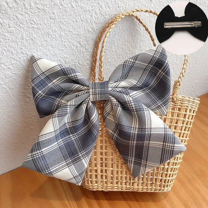 sengpan Oversized Bow Hair Accessories Fashion Satin Ribbon Hairpins Big Bow Hairpins Women Girls Satin Ladies Hairpins Cute