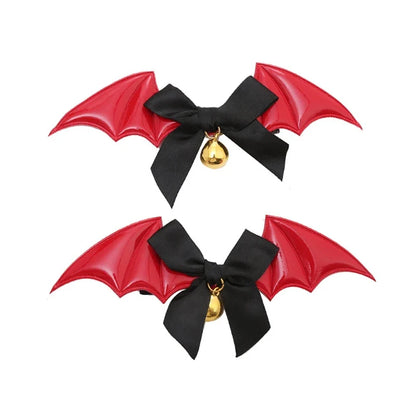 sengpan Devil Hair Clip Bat Wing Barrette for Halloween Party Wear Hairpin Cosplay Props Theme Creative Photo Prop Costume