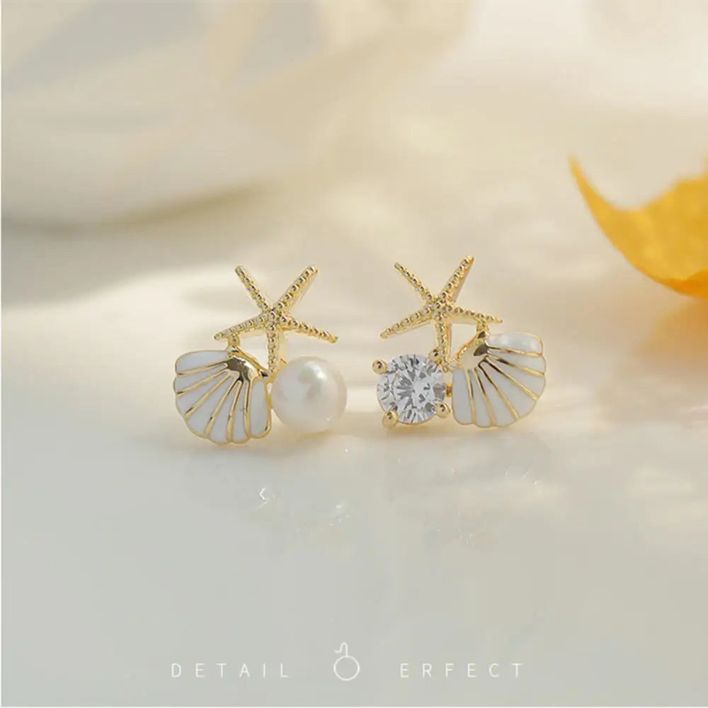 sengpan Korean Flower Shape Stud Earrings Women Personality Fashion Unique Niche Design Earrings Luxury Wedding Jewelry Birthday Gift