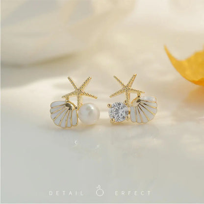 sengpan Korean Flower Shape Stud Earrings Women Personality Fashion Unique Niche Design Earrings Luxury Wedding Jewelry Birthday Gift