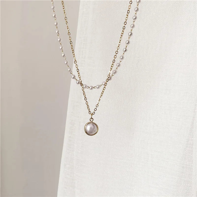 sengpan New Golden Silver Color Small Heart Necklaces Bijoux For Women Collars Fashion Jewelry Collarbone Pendant Necklace NA219