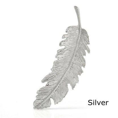 sengpan New Alloy Vintage Hair Clip Feather Leaf Shape Barrette Metal Hairpins For Women Lady Headwear Hair Accessories