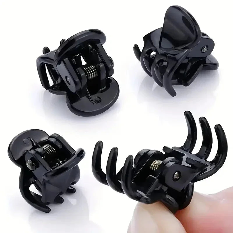 Dospita 60/20/10pcs Women Girls Mini Hair Claws Kids Plastic Black Hairpins Hair Clips Clamp Ponytail Holder Headwear Hair Accessories