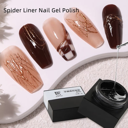 sengpan Semi-solid Drawing Gel Glue Magic Mirror Powder Spider Liner Nail Gel Polish Lamp Gel Lacquers Adhensive Glue Gel Manicures