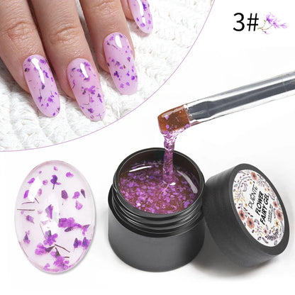 sengpan Sparkling Summer Glitter Sequins Gel Nail Polish 5ML Cream Puff Gel Soak Off UV Nail Gel Semi-permanent Varnish For Manicure