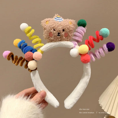 sengpan New Christmas Wiggle Stick Funny Hair Hoop Cute Colored Hair Bands Hoop Headbands Hair Bands for Girls Hair Accessories