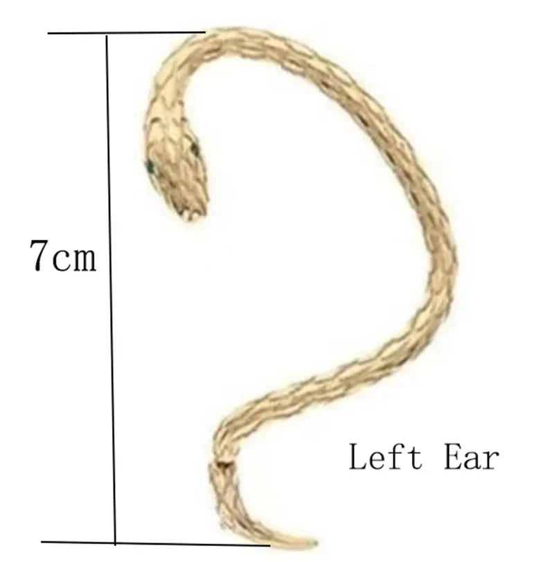 sengpan Small Snake Winding Earrings Female Vintage Creative Tide Male Couples Niche Design Sense