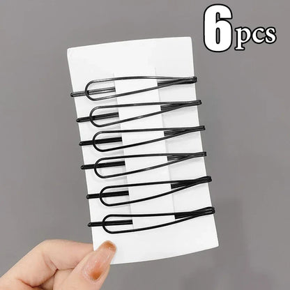 sengpan Black Hairpins for Women Barrettes Bobby Pins Headwears Girls BB Clips Headdress Barrettes Korean Hair Styling Accessories