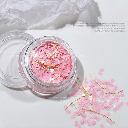 Nail Sequins Mixed Sakura Sequin Paillettes DIY Manicure Flakes Glittering Sequins for Nails Art Manicure,Wedding Decor Confetti