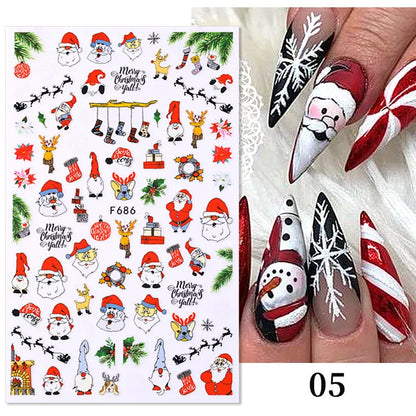 sengpan 3D Skull Pumpkin Head Bat Nail Stickers Nail Supplies Nail Sliders Halloween Stickers Nail Decorations Nail Decals