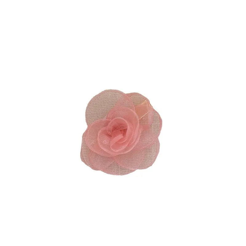 sengpan Mini hair clips for women girl accessories pin korean flower silk Crab popular trendy leading fashion cute sweets kpop new fairy