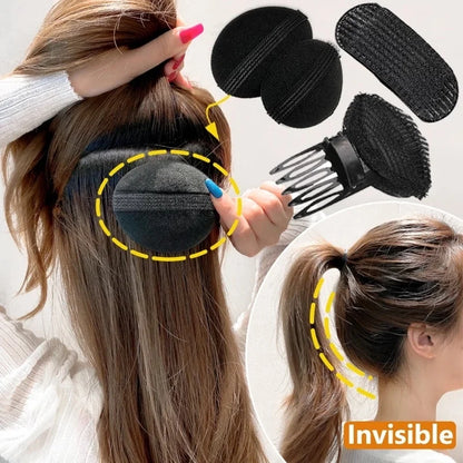 sengpan Puff Hair Head Cushion Invisible Fluffy Hair Clip Pad Sponge Pins Bun Bump Volume Hair Base for Women Girls Hair Accessory