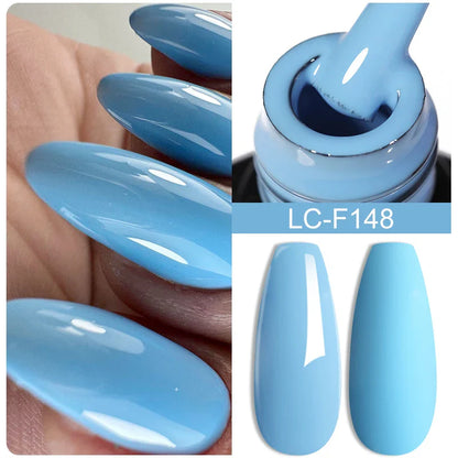 sengpan 8ML Clear Non Stick Hand Solid Extension Nail Gel Polish Carving Flower Nail Art Construction UV Gel Acrylic Varnishes