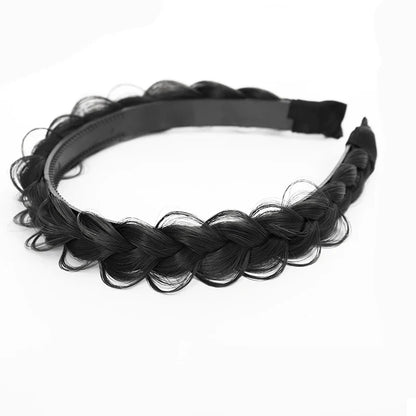 sengpan New Korea Fishbone Braid Wig Twist Braid Headband For Women Fashion Hair Band Hairpin Headdress Bridal Hair Accessories