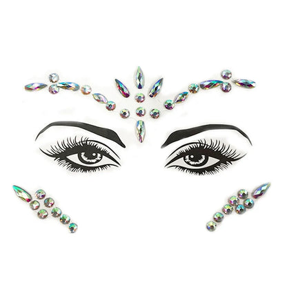 sengpan Rhinestones for Face Glitter for Face Stickers on Face Temporary Tattoos for Women Temporary Tattoos Fake Tattoo Tattoo Sticker