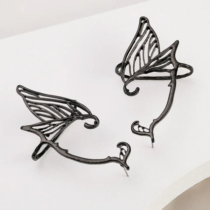 sengpan Korean Hollow Butterfly Fairy Wing Stud Earrings For Women Girl Ear Cuff Hanging One Piece Earring Pendientes Mujer Jewelry Gift