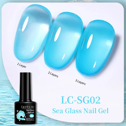 sengpan 8ML Clear Non Stick Hand Solid Extension Nail Gel Polish Carving Flower Nail Art Construction UV Gel Acrylic Varnishes