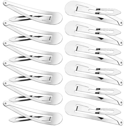 sengpan Wholesale YK2 Silver Hair Clips Metal Droplet Hairpins Hair Barrettes Clip Women Girls Ins Korean Hairpin Headwear Accessories