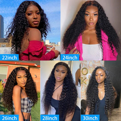 sengpan Water Wave Lace Front Wig Hd Lace Frontal Brazilian Wigs For Women Human Hair 13x4 Deep Wave Lace Frontal Wig Lace Closure Wig