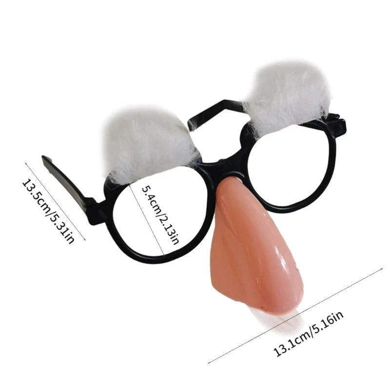 sengpan Disguise Glasses with Funny Nose with Eyebrows and Mustache Perfect Party Favors for Costume Halloween Birthday Parties