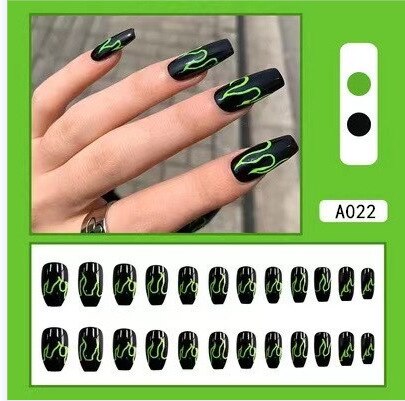 sengpan 24Pcs Artificial False Nails French Ballet Press On Nail Art Seamless Removable Wearing Reusable Fake Nails Full Cover Nail Tips