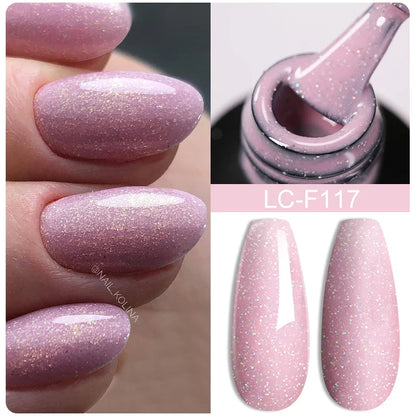 sengpan 7ML Gold Foil Quick Extension Gel Nail Polish Nude Purple Nail Flakes Vernis Semi Permanent UV Gel Nail Art Hard Gel