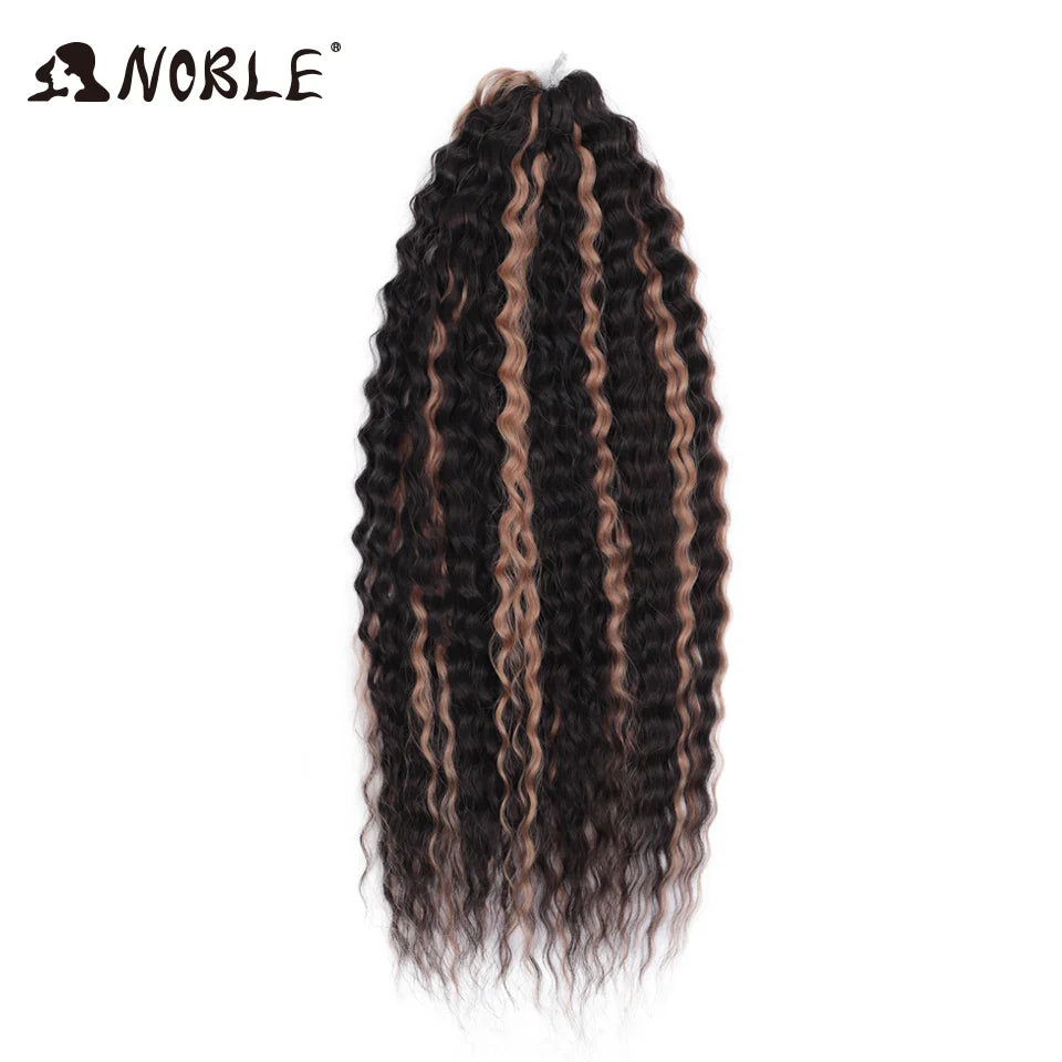 sengpan  Synthetic Hair Water Wave 24Inch Braid Hair Twist Crochet Hair Ombre Blonde Pink Deep Wave Braiding Hair Extension Cosplay