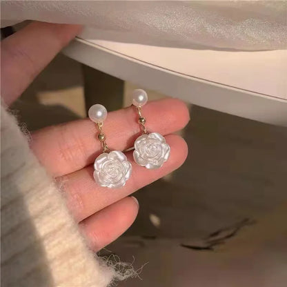 sengpan Simple Exaggerated Large Pearl Stud Earrings for Women Wedding Bridal Korean Imitation Pearl Earrings Office Jewelry Gifts