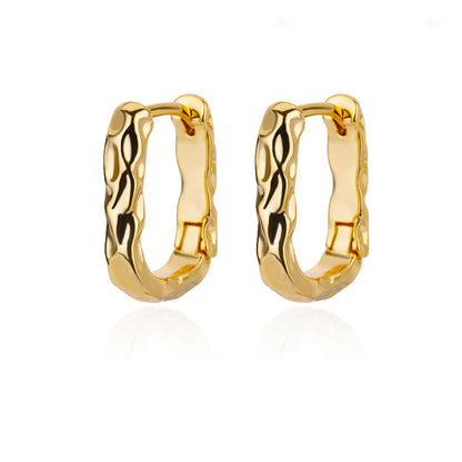 sengpan Zircon Hoop Earrings for Women Stainless Steel Gold Plated Earring 2023 Trending New In Aesthetic Jewelry aretes mujer bijoux