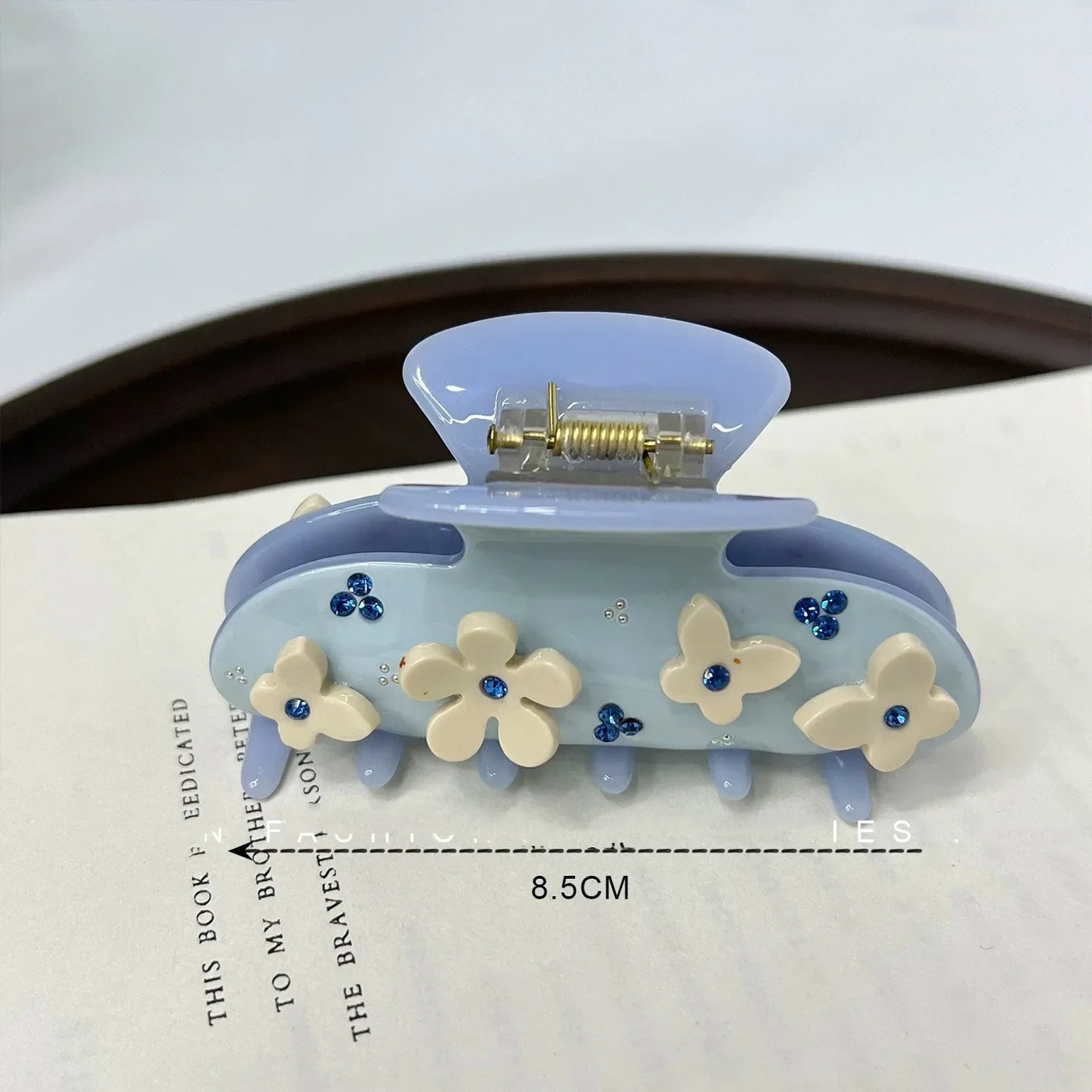 sengpan New Mini Acetate Hair Clip Flower Butterfly Barrettes Crab Hair Clip for Women Girls Hair Claw Fashion Hair Accessories