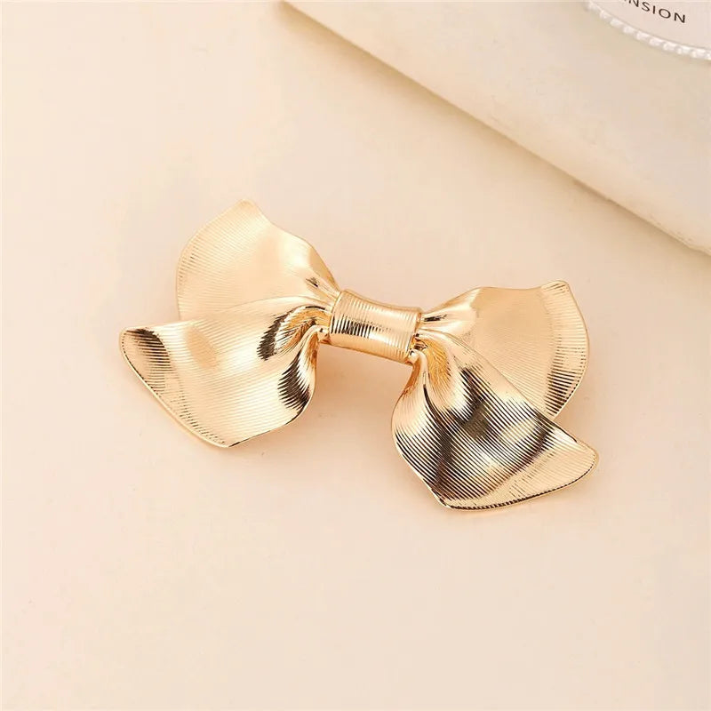 sengpan Y2K Metal Gold Color Hair Clip Fashion Barrette Hairband Hairpin Headdress Women Girls Lady Hair Styling Tools Hair Accessories