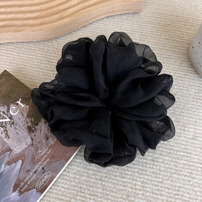 sengpan Soft and Romantic Hair Ties for Women with Unique Ruffle Design and Elegant Organza Material Charm and Beauty