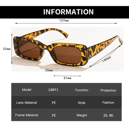 sengpan Fashion Sunglasses Classic Retro Square Glasses Women Brand Vintage Travel Small Rectangle Sun Glasses Female Eyewear Anti-Glare