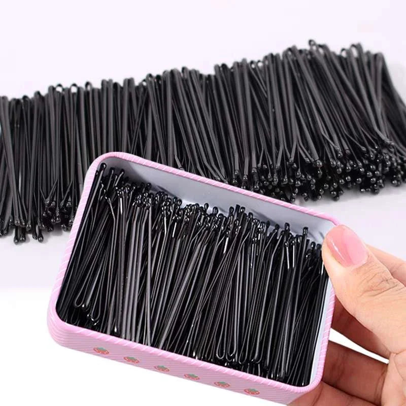 sengpan 60/120Pcs/Pack Black Hair Clip Lady Hairpins Curly Wavy Grips Women Hairstyle Hairpins Girls Bobby Pins Styling Hair Accessories