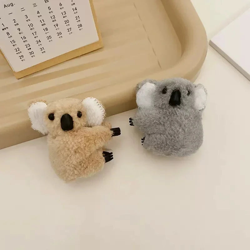 sengpan Plush Koala Bear Hair Claw Cute Hair Clips Hairpins Cute Animal Hair Clip for Girls Headwear Koala Barrettes Accessories