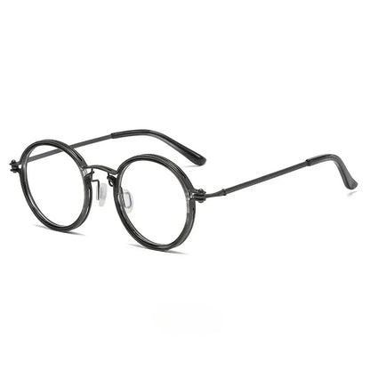 sengpan Vintage Round Metal Frame Anti Blue Light Blocking Glasses Women Men Fashion Optical Eyewear Reading Computer Eyeglasses