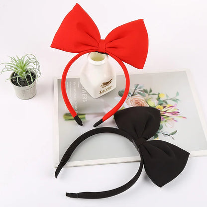 sengpan Red Black big Bow Knot Hairbands Hairpin for Women Girls Hair Accessories Hair Band Ties Headbands for Children Headdress